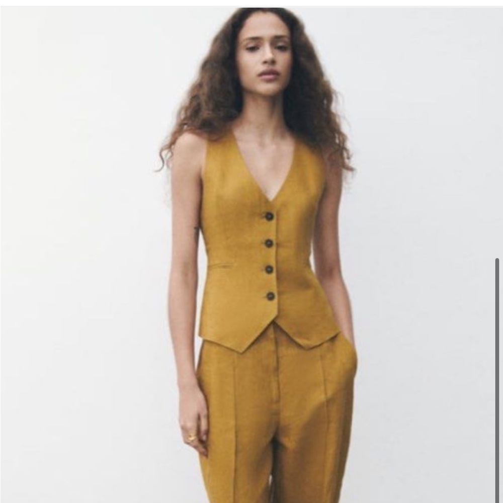 Zara Linen Vest